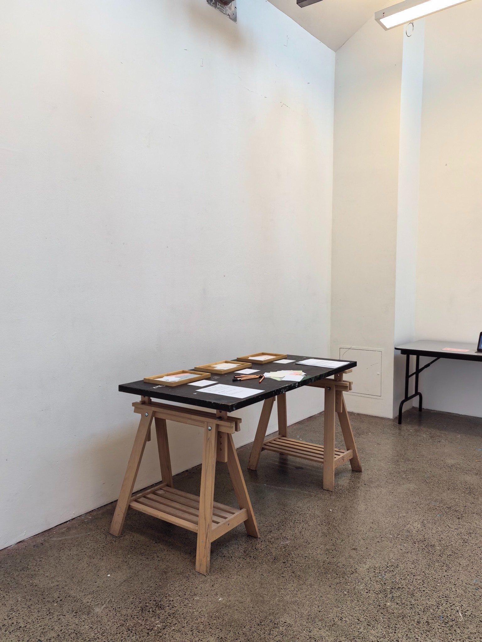 Installation in the residency studio.